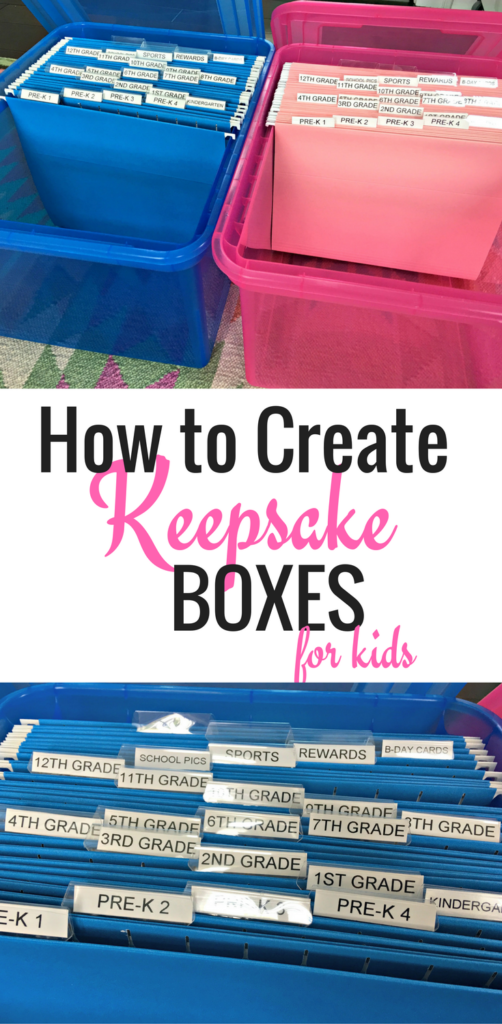 How to create a keepsake box or memory box for kids
