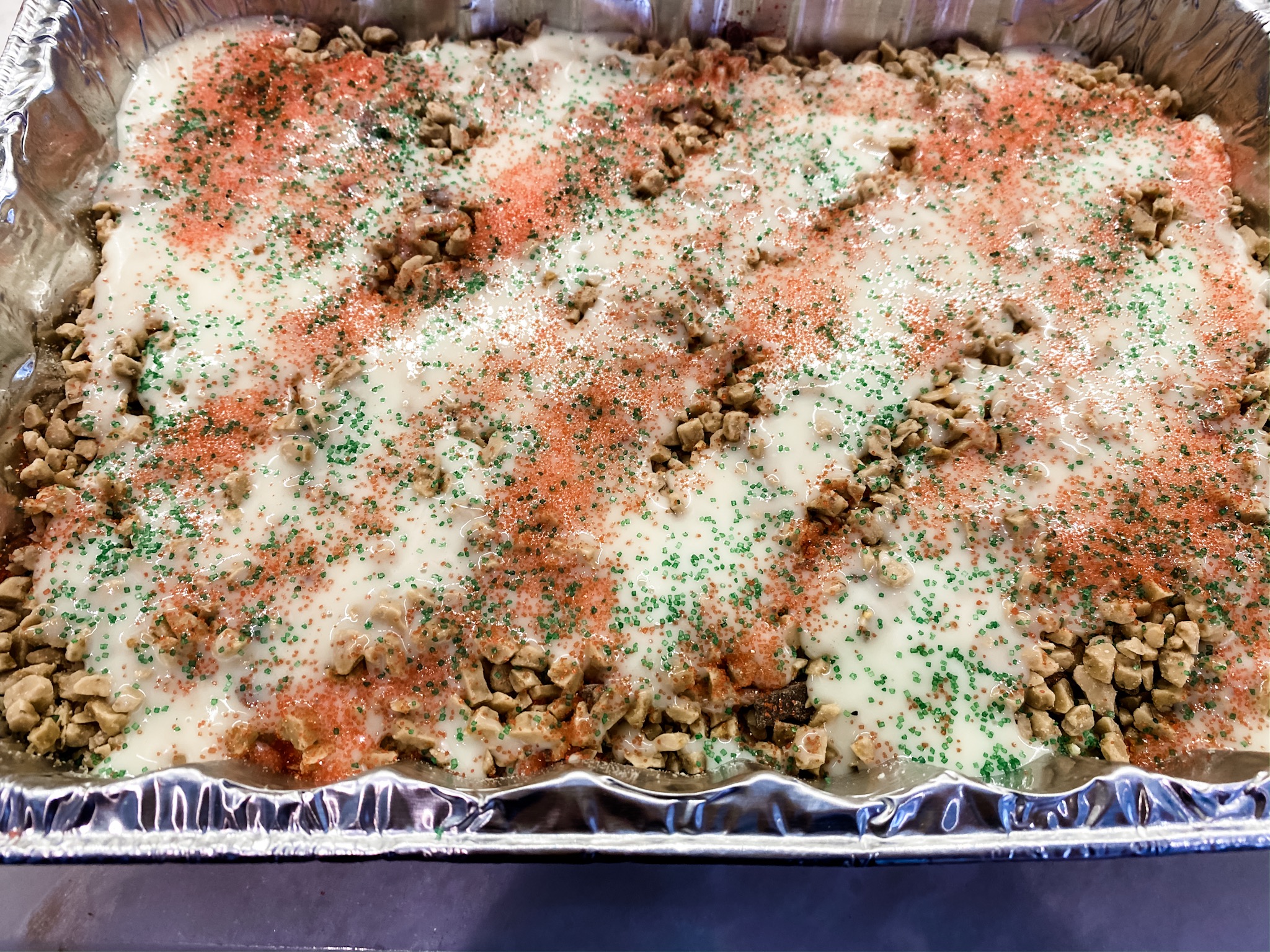 Christmas Heath Bar Cake