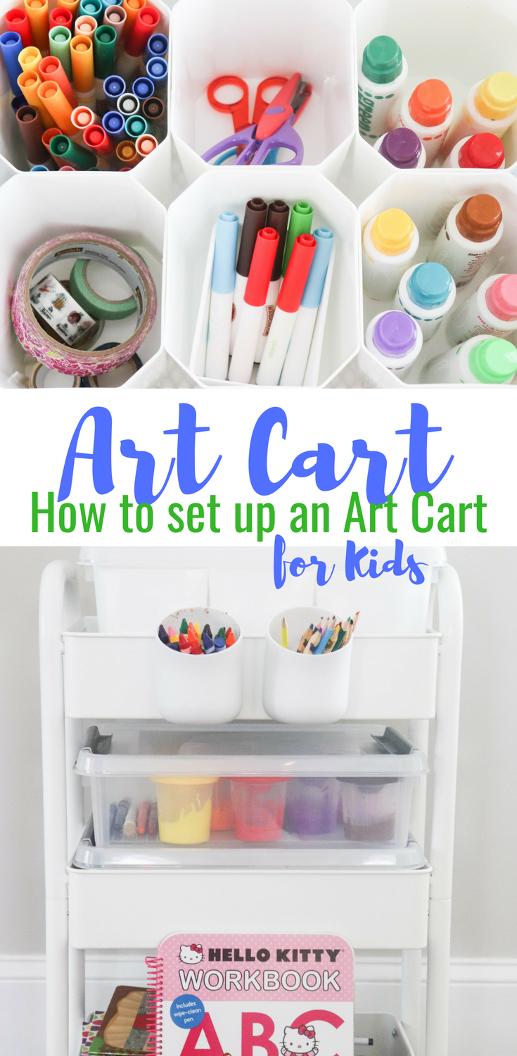 How To Make An Art Cart For Toddlers Or Kids Home Of Malones