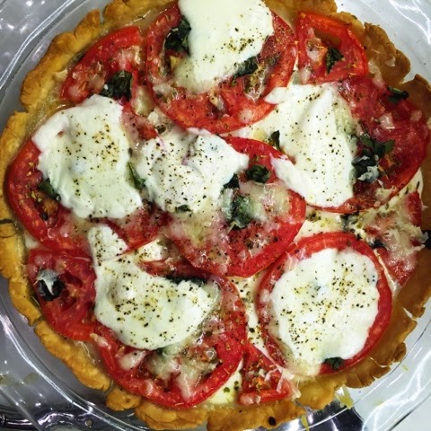 Tomato, Corn and Mozzarella Tart - Home of Malones